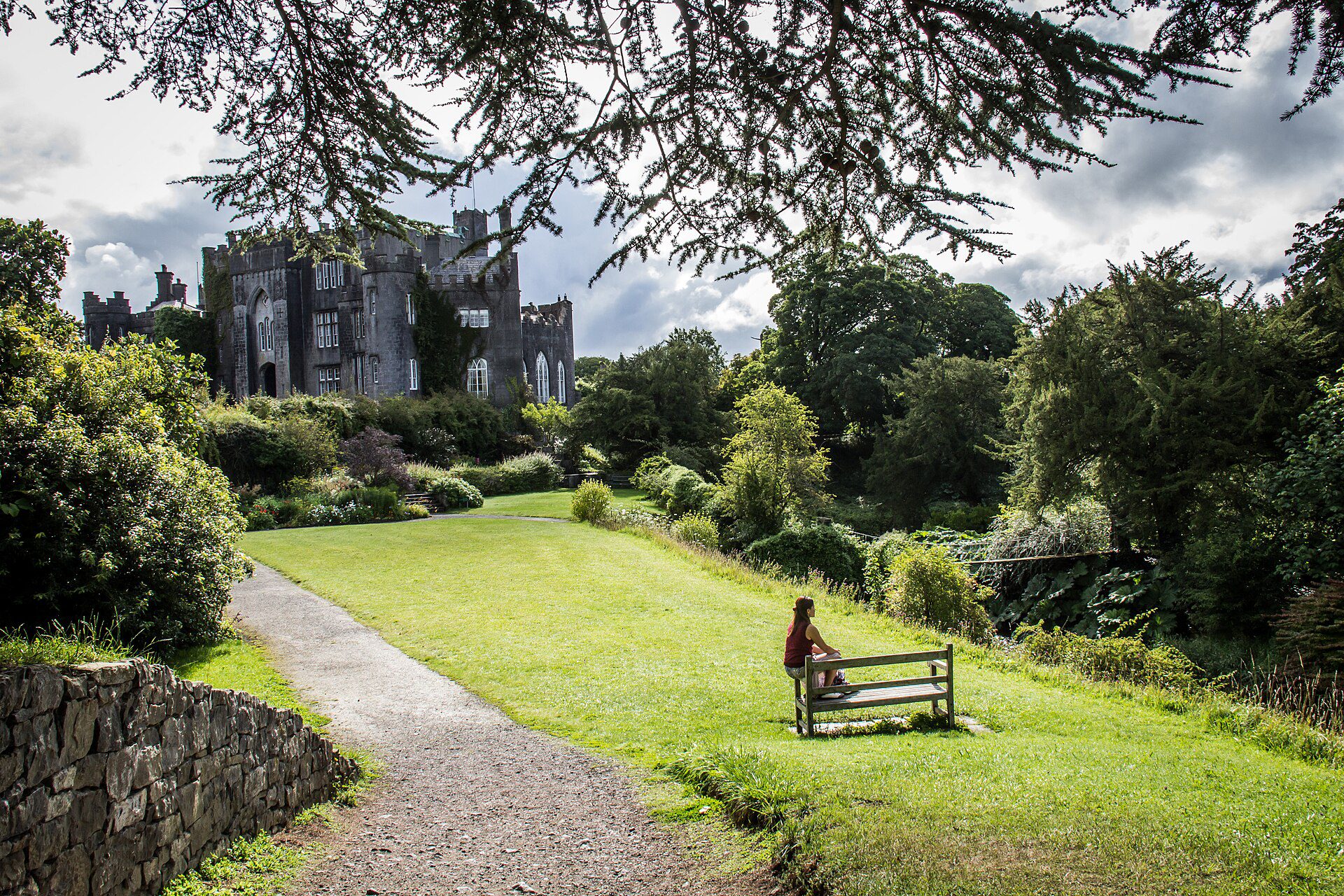 Birr Castle seen across its gardens